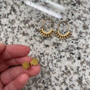 Madewell Hoop & Stud set